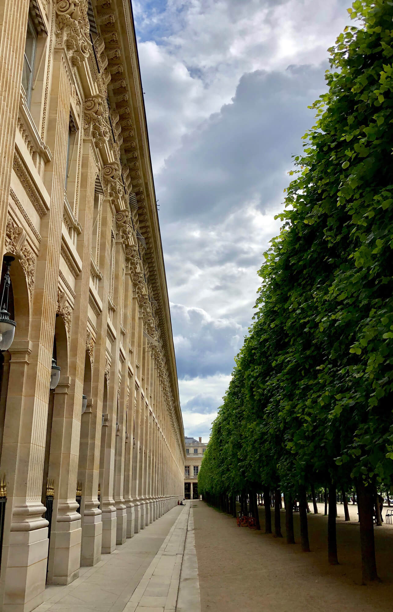 Palais-Royal garden in Paris Palais-Royal garden in the heart of Paris, birth place of Charles Oudin maison.