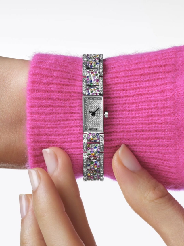 Introducing the Ligne model, set with multicolor sapphires and diamonds

#ParisianWatchmakerSince1797
#PlaceVendome
#Paris
#LadiesJewelryWatches 
#LigneModel
